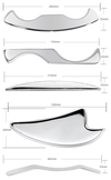 Stainless Steel Scraping Massage Tool Set for IASTM Gua Sha - BodyPROFitness