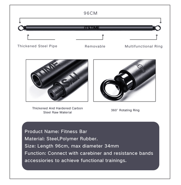 Power Bar for Resistance Tube Workouts - BodyPROFitness